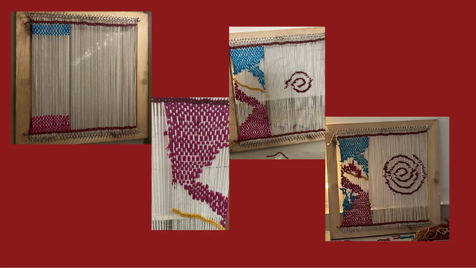 Slide 28 of 31: On the loom.