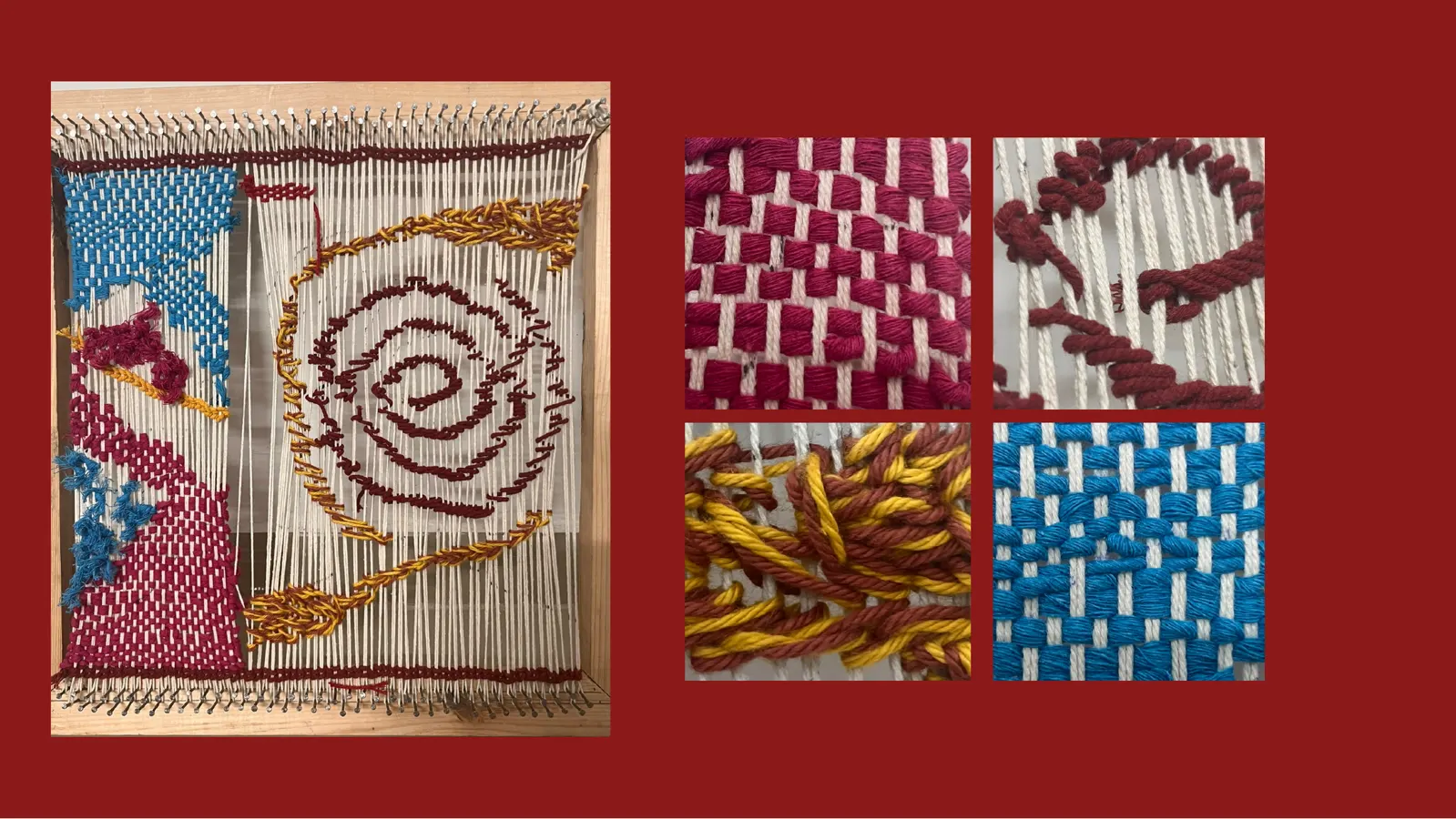 Slide 29 of 31: Final weave details.